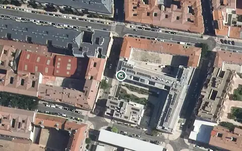 Vista aérea de la ubicación de Centro Residencial Fuente Olivo