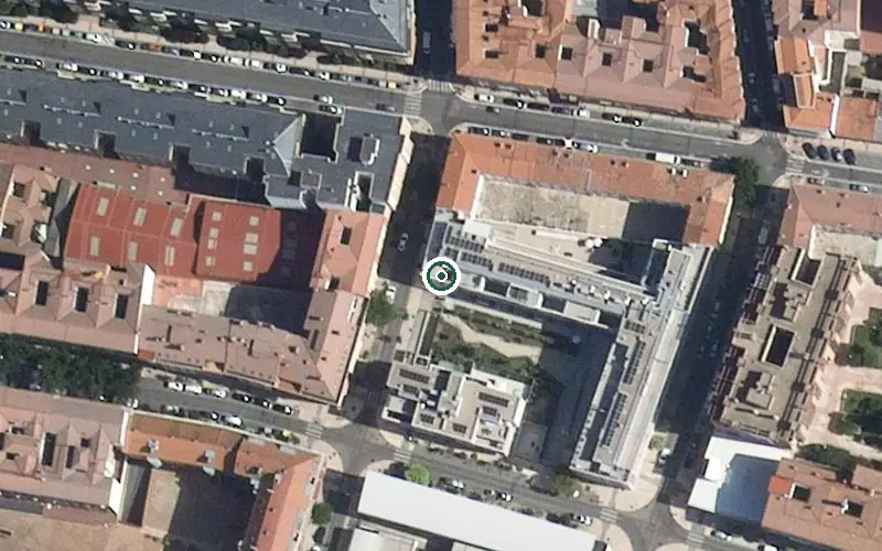 Vista aérea de la ubicación de Centro Residencial Fuente Olivo
