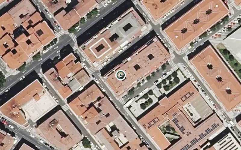 Vista aérea de la ubicación de Residencia de Personas Mayores San Rafael