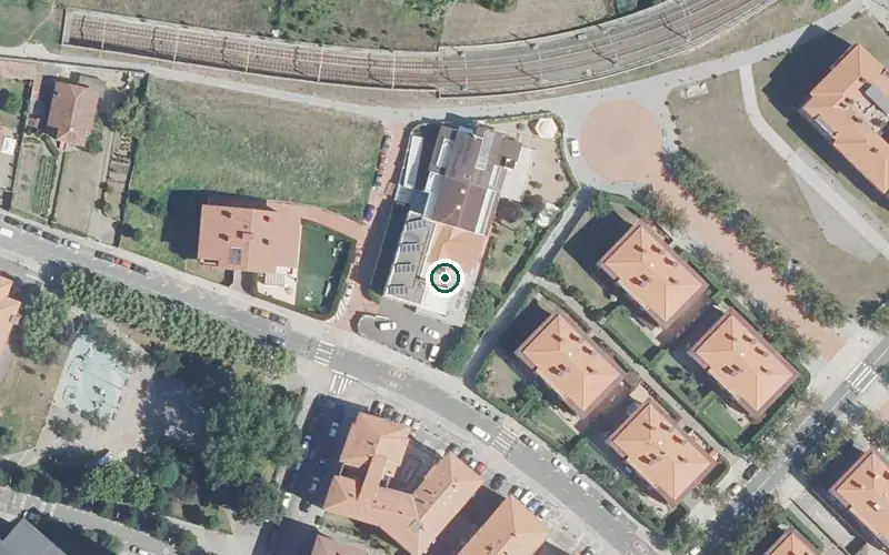Vista aérea de la ubicación de Residencia Andra Mari Egoitza