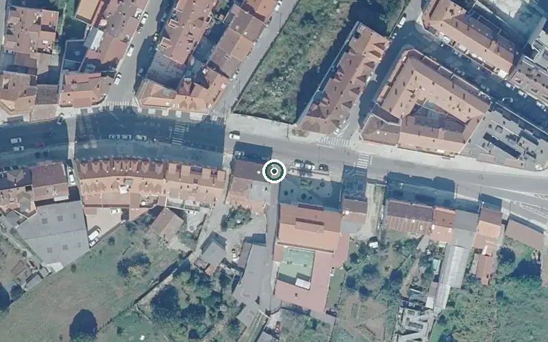Vista aérea de la ubicación de Vivenda Comunitaria Servisenior Vilagarcia i