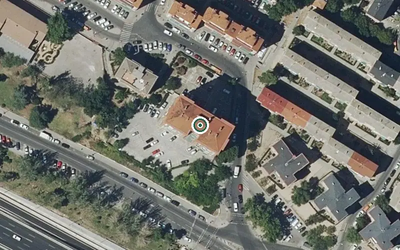 Vista aérea de la ubicación de Centro de Día Geriacen