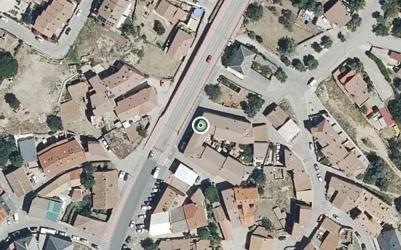 Vista aérea de la ubicación de Residencia Ntra. Sra. del Rosario (La Cabrera)