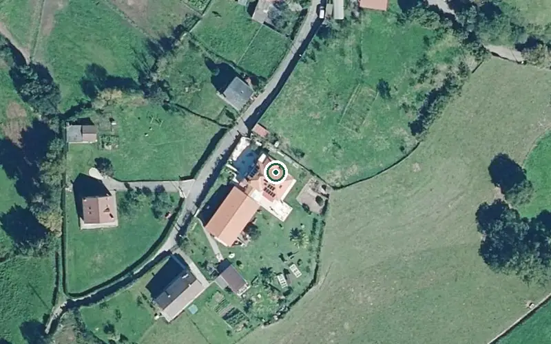 Vista aérea de la ubicación de Residencia Geriátrica La Rosaleda