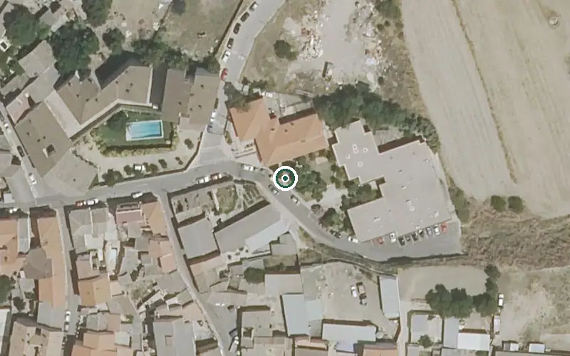 Vista aérea de la ubicación de Vivienda Municipal de Mayores
