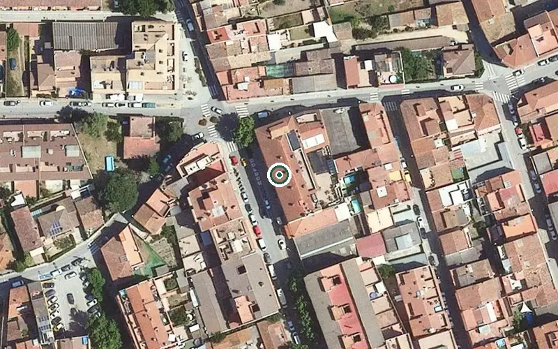 Vista aérea de la ubicación de Residència assistida l'Albert-Tordera