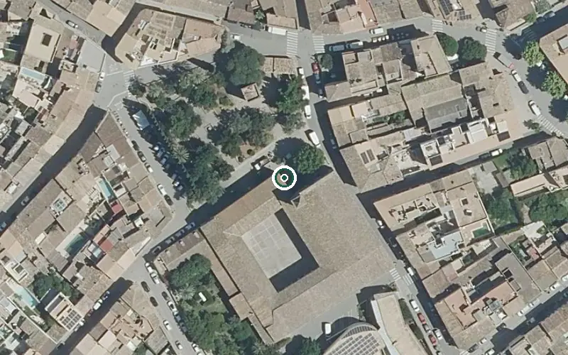 Vista aérea de la ubicación de Residència Social per a persones majors Santo Domingo de Pollensa