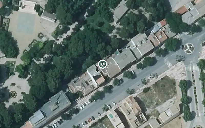 Vista aérea de la ubicación de Centro de Día Nuestra Señora de la Merced