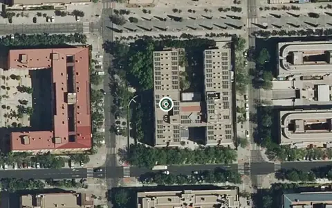 Vista aérea de la ubicación de Residencia Vitalia (Leganés)