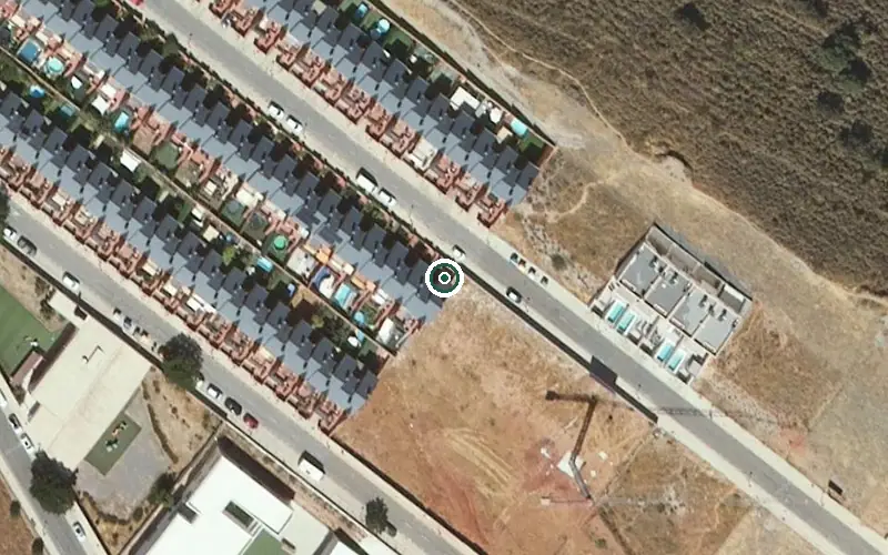 Vista aérea de la ubicación de Centro de Día para Mayores Fray Leopoldo-serrallo