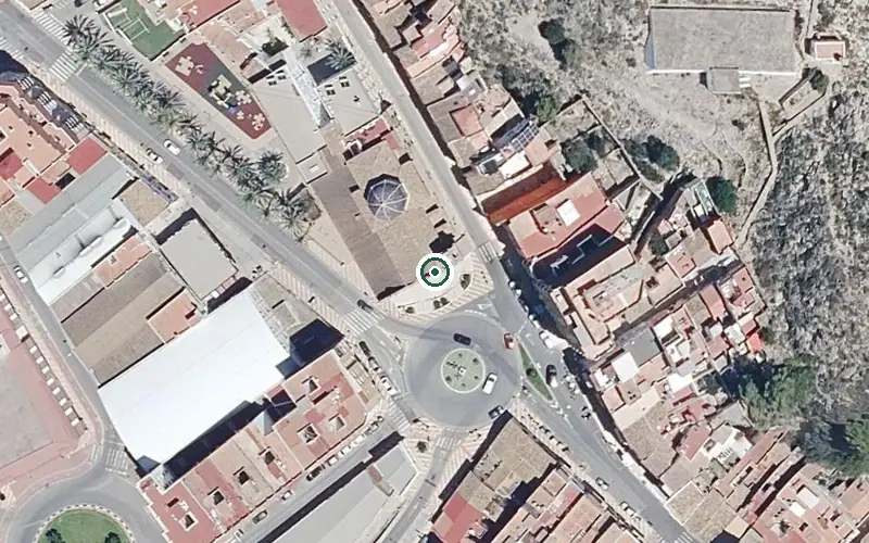 Vista aérea de la ubicación de Residencia Municipal de Ancianos de Cullera