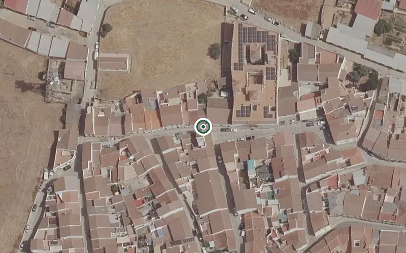 Vista aérea de la ubicación de Centro de Día para Mayores El Andévalo