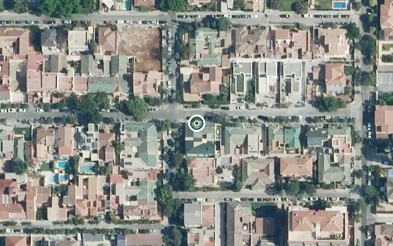 Vista aérea de la ubicación de Centro Residencial para Mayores Virgen de Belén