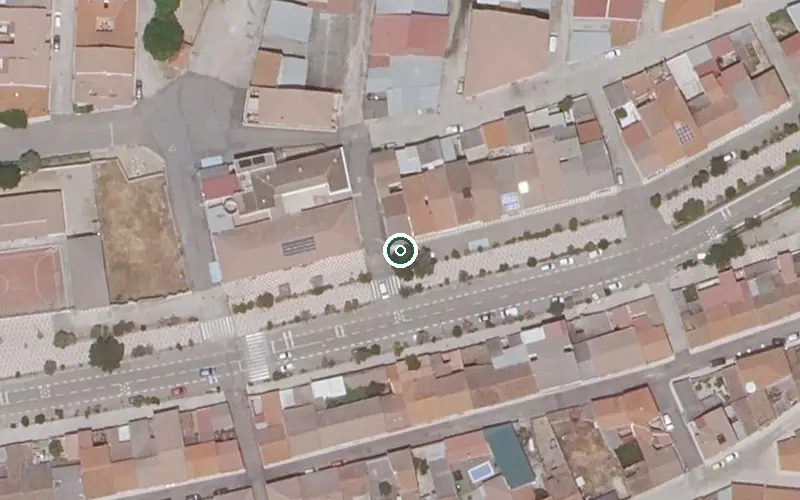 Vista aérea de la ubicación de Residencia de Mayores de Acehuche