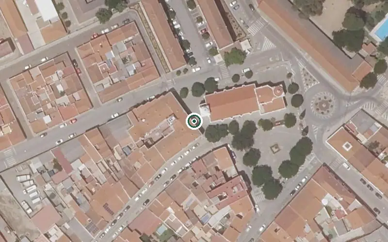 Vista aérea de la ubicación de Centro Residencial la Coronada