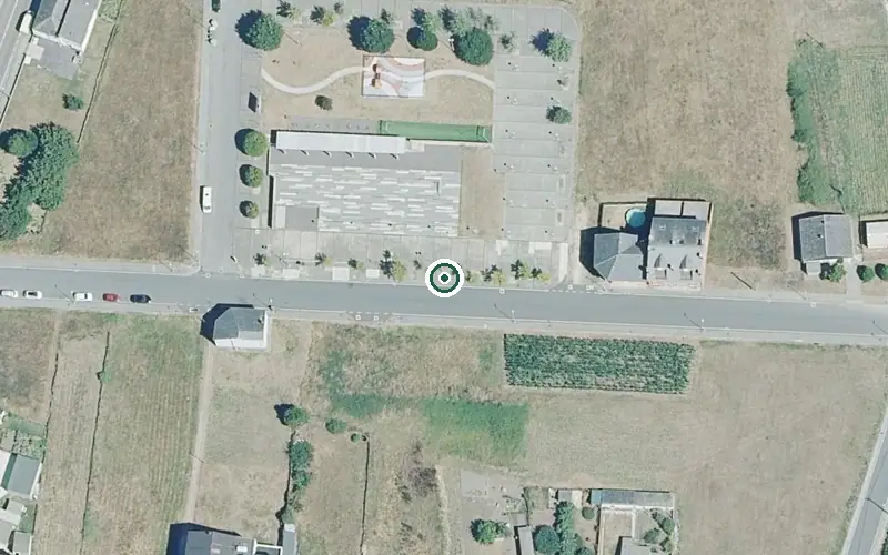 Vista aérea de la ubicación de Centro de Día de Begonte