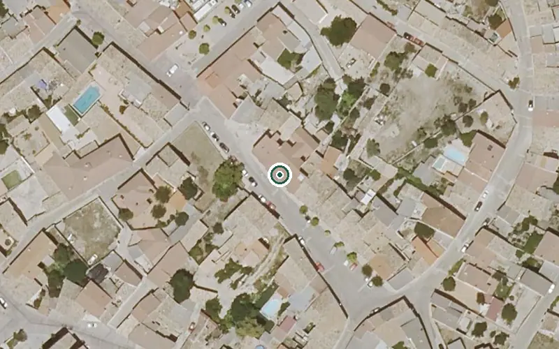 Vista aérea de la ubicación de Vivienda Municipal de Mayores
