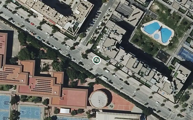 Vista aérea de la ubicación de Colisée Alicante