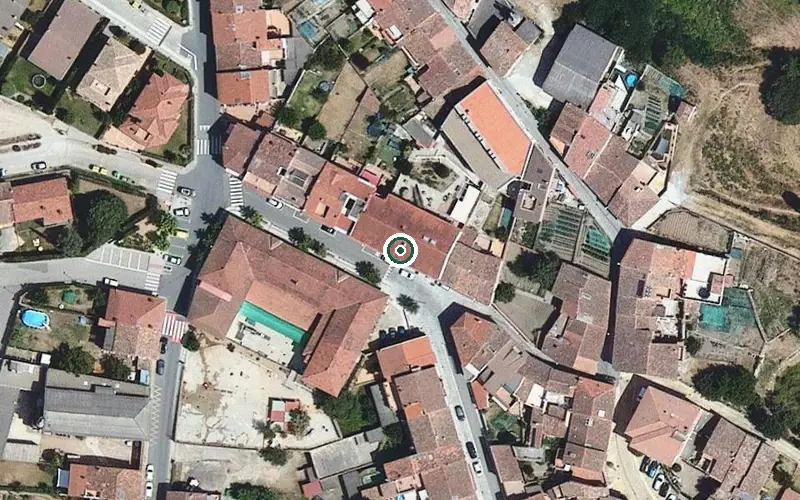 Vista aérea de la ubicación de Residència per a gent gran-Ajuntament Sant Pere de Torelló