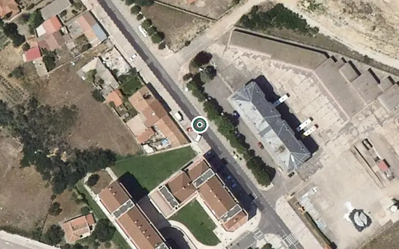 Vista aérea de la ubicación de Residencia la Fuente