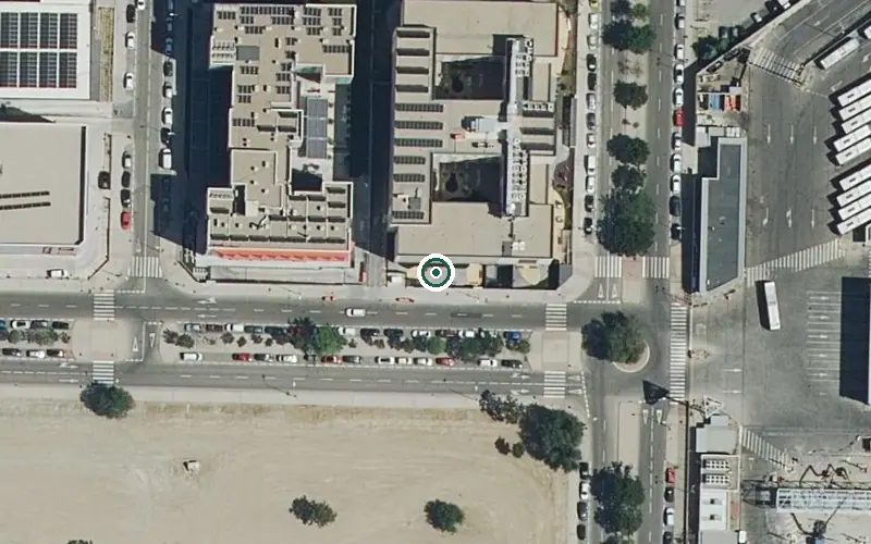 Vista aérea de la ubicación de Residencia Emera Carabanchel