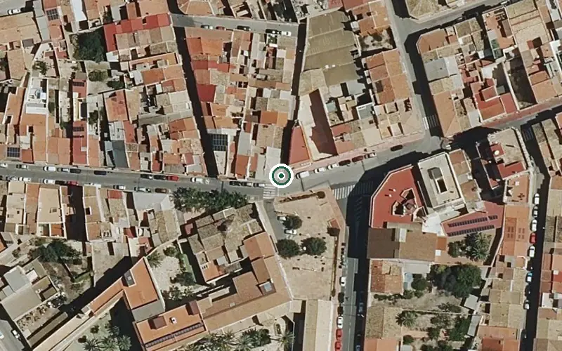 Vista aérea de la ubicación de Centro Residencial para Personas Mayores Santa Teresa Jornet