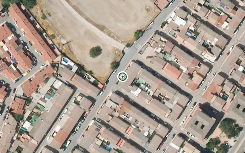 Vista aérea de la ubicación de Centro Residencial para Mayores Entrealamos