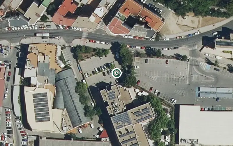 Vista aérea de la ubicación de Residencia Carabanchel