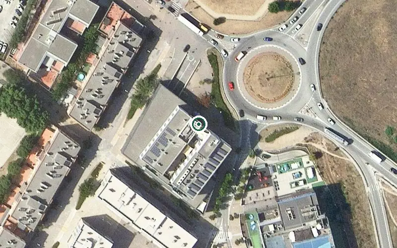 Vista aérea de la ubicación de Residència les Masies de Mollet