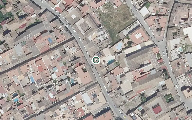 Vista aérea de la ubicación de Centro Residencial para Mayores Madre