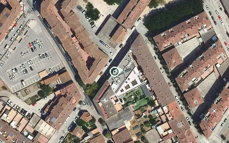 Vista aérea de la ubicación de Residència La Vila Gran