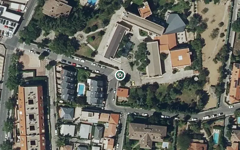Vista aérea de la ubicación de Residencia Manuel Herranz