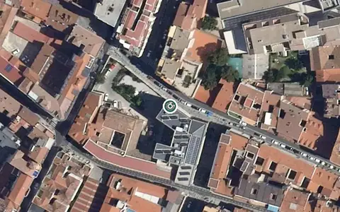 Vista aérea de la ubicación de Centro Residencial Patio de los Palacios
