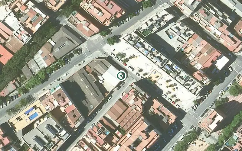 Vista aérea de la ubicación de Centre de dia Casa Badina