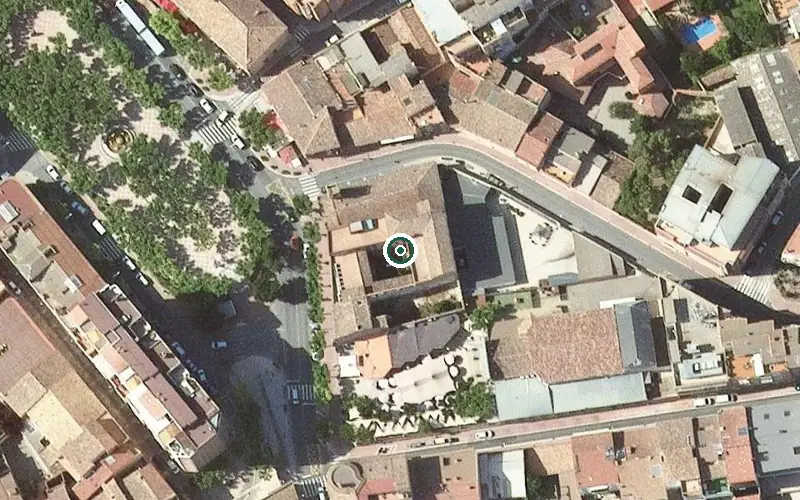 Vista aérea de la ubicación de Centre de dia Llar d'avis del Carme