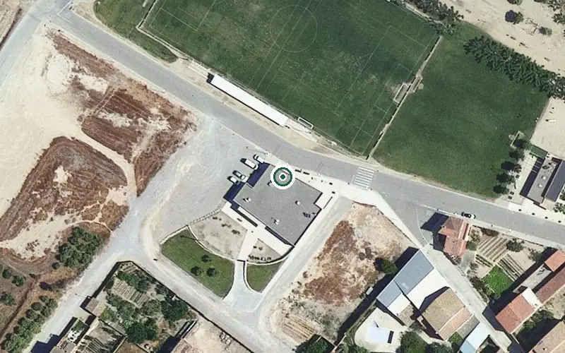Vista aérea de la ubicación de Centre de dia de l'Ajuntament de Fondarella