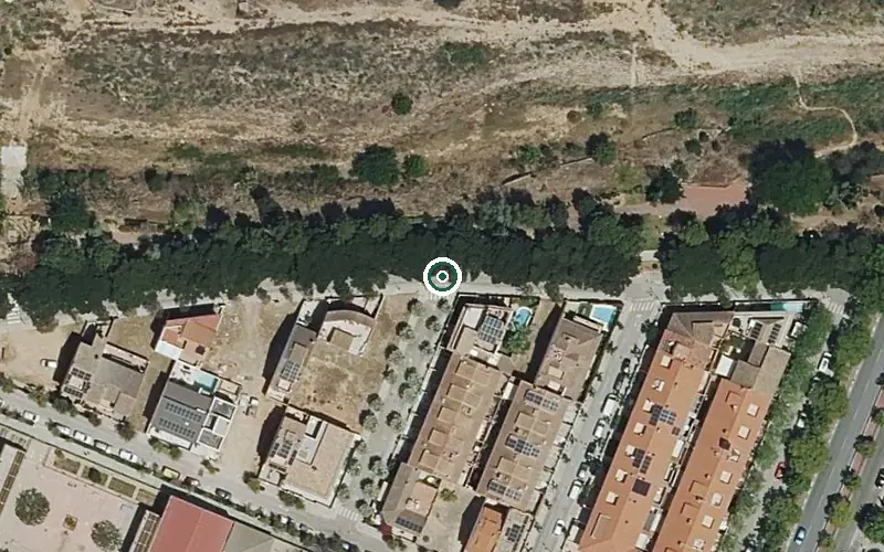 Vista aérea de la ubicación de Centro de Día para Personas Mayores Dependientes Avalón Picanya