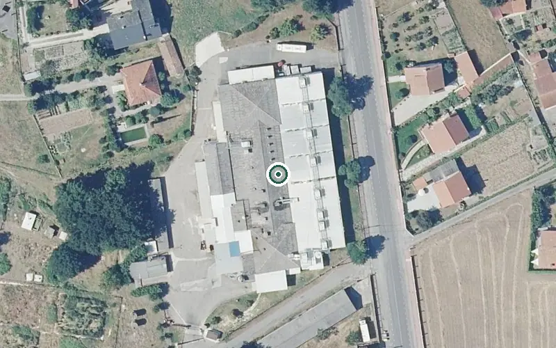 Vista aérea de la ubicación de Fogar Residencial de Taboadela