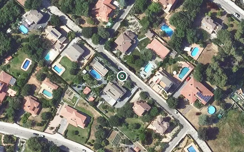 Vista aérea de la ubicación de Residencia tercera edad Castellarnau Anais