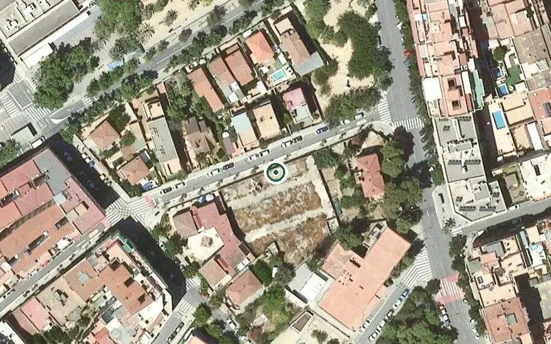 Vista aérea de la ubicación de Centre de dia La Vostra Llar Esplugues