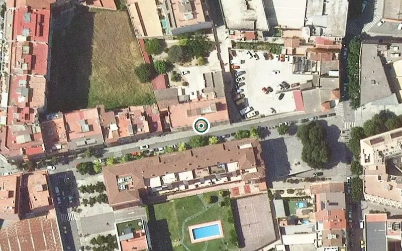 Vista aérea de la ubicación de Residencia San José. Granollers