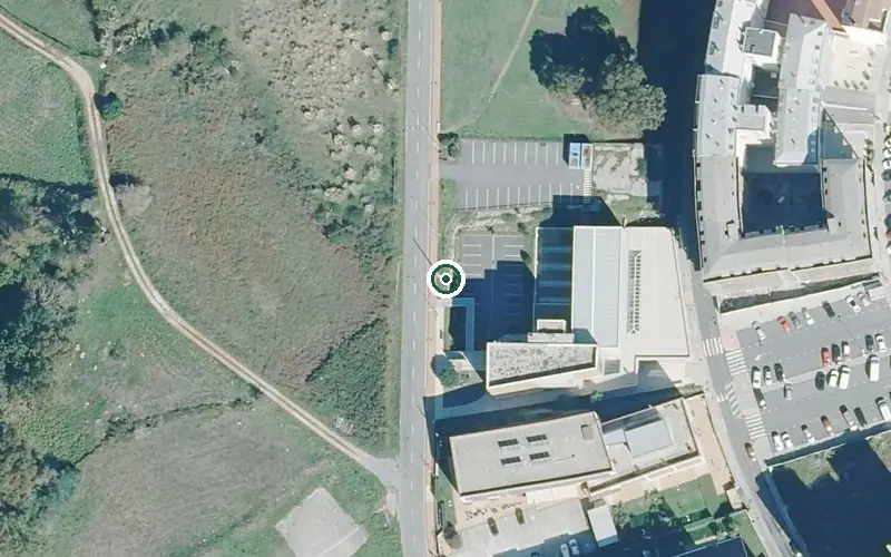 Vista aérea de la ubicación de Residencia para Maiores Adcor
