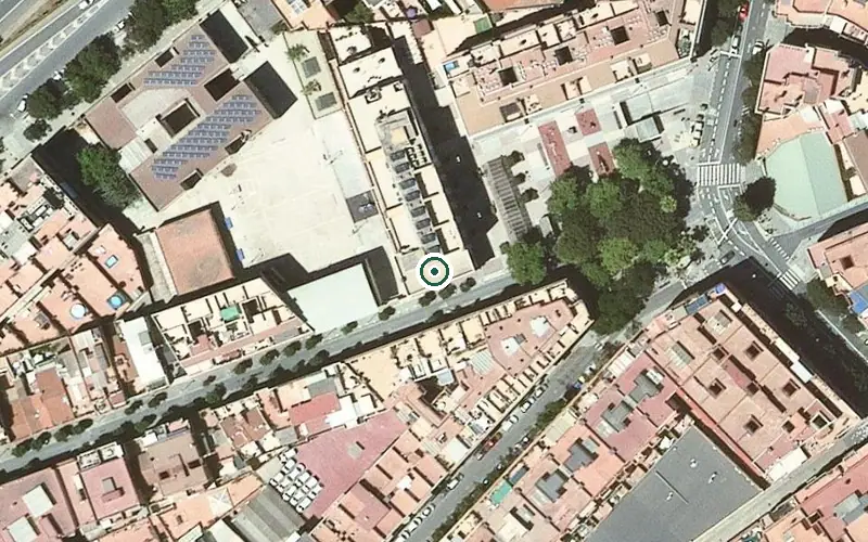 Vista aérea de la ubicación de Apartaments Lantus Olimpo