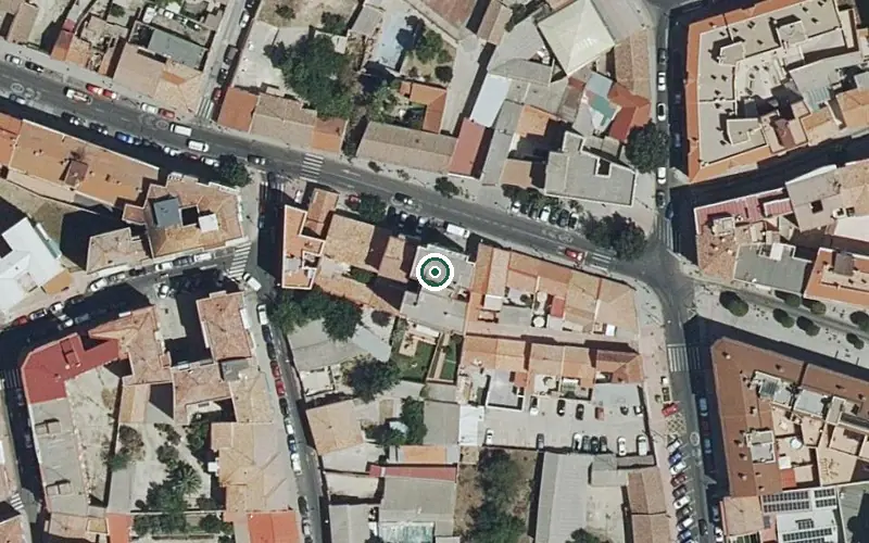 Vista aérea de la ubicación de Centro de Día Jardín de los Mayores en Móstoles