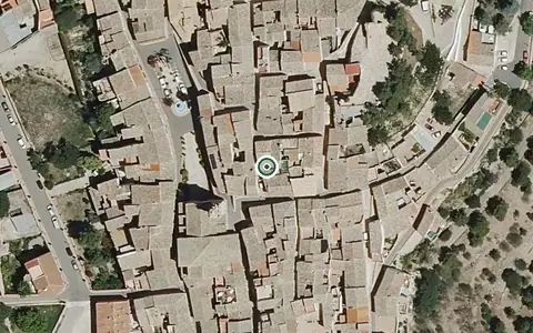 Vista aérea de la ubicación de Residencia de la Tercera Edad del Ayuntamiento de Jarafuel San Coronado