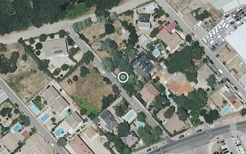 Vista aérea de la ubicación de Residencia al Alba