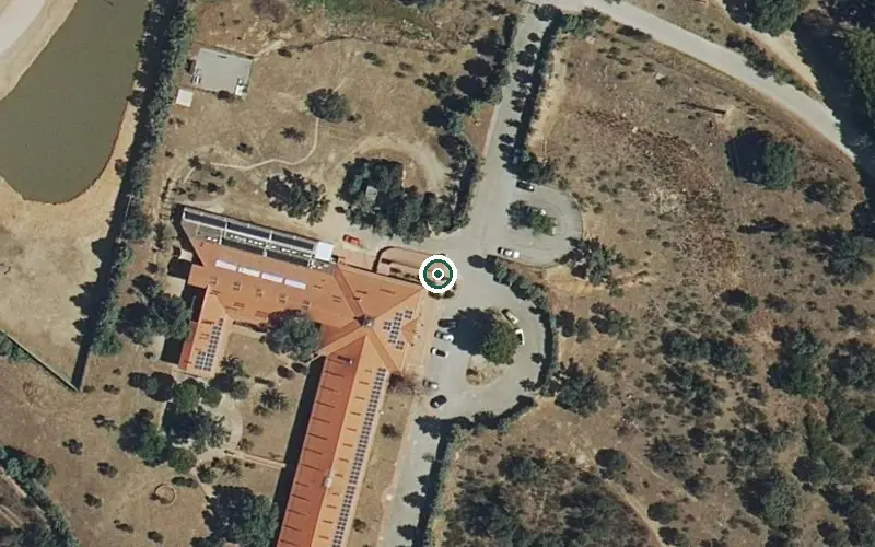 Vista aérea de la ubicación de Residencia San Juan Bautista (Aldea del Fresno)
