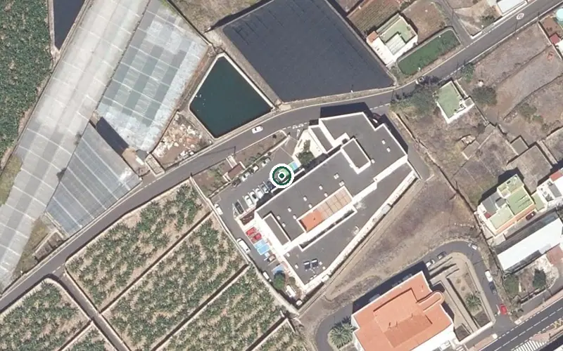 Vista aérea de la ubicación de Centro Sociosanitario de Tejina