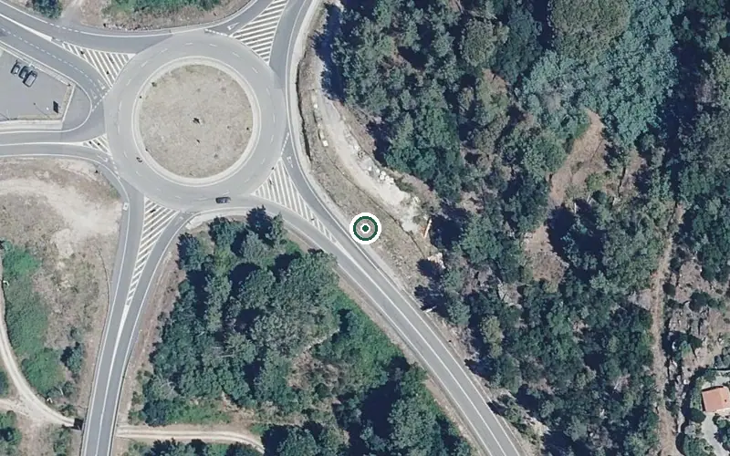 Vista aérea de la ubicación de Vivienda Comunitaria Marillac III