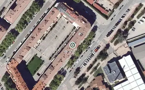 Vista aérea de la ubicación de Residencia de Personas Mayores las Candelas